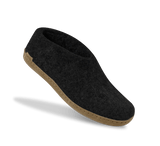 The leather shoe charcoal