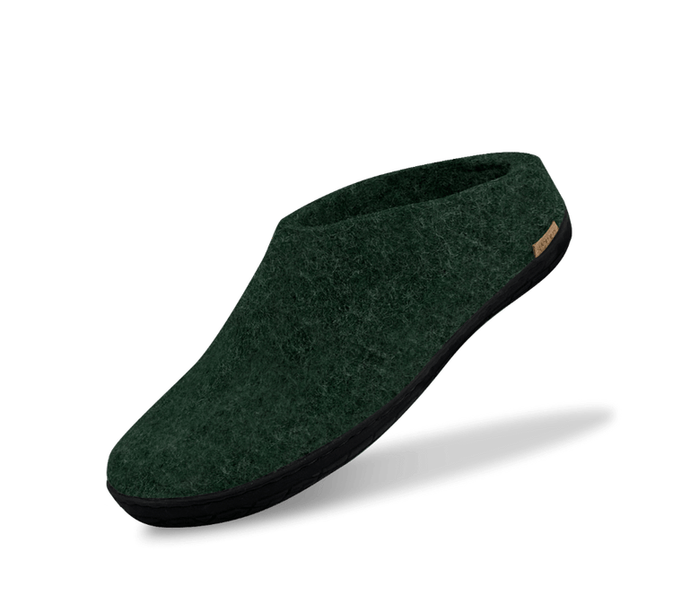 The black rubber slip-on forest