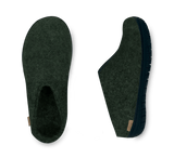 The black rubber slip-on forest