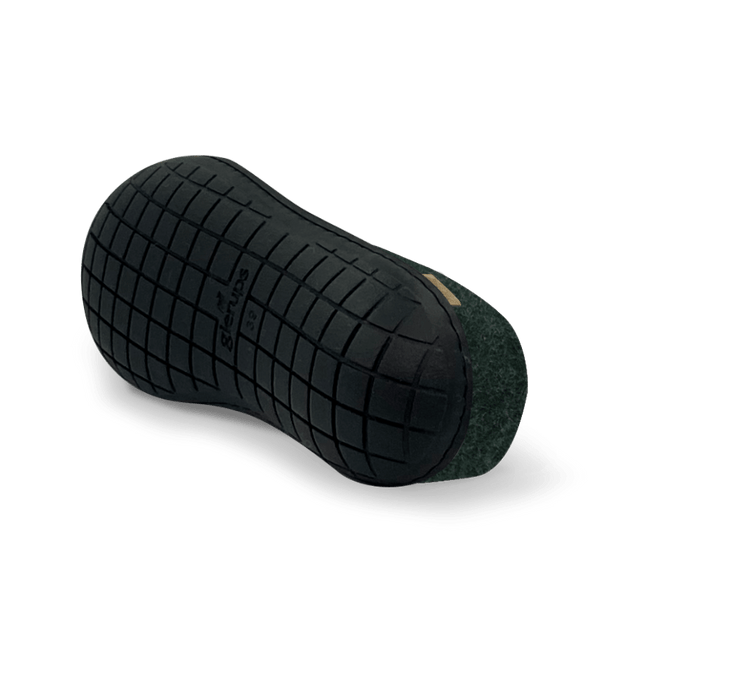The black rubber slip-on forest