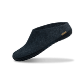The black rubber slip-on denim