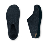 The black rubber slip-on denim