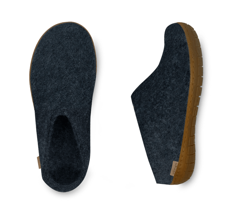 The honey rubber slip-on denim