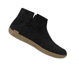 The leather boot charcoal