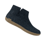 The leather boot denim