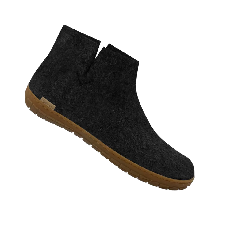 The honey rubber boot charcoal