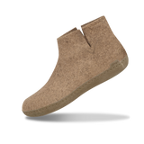 the leather boot sand