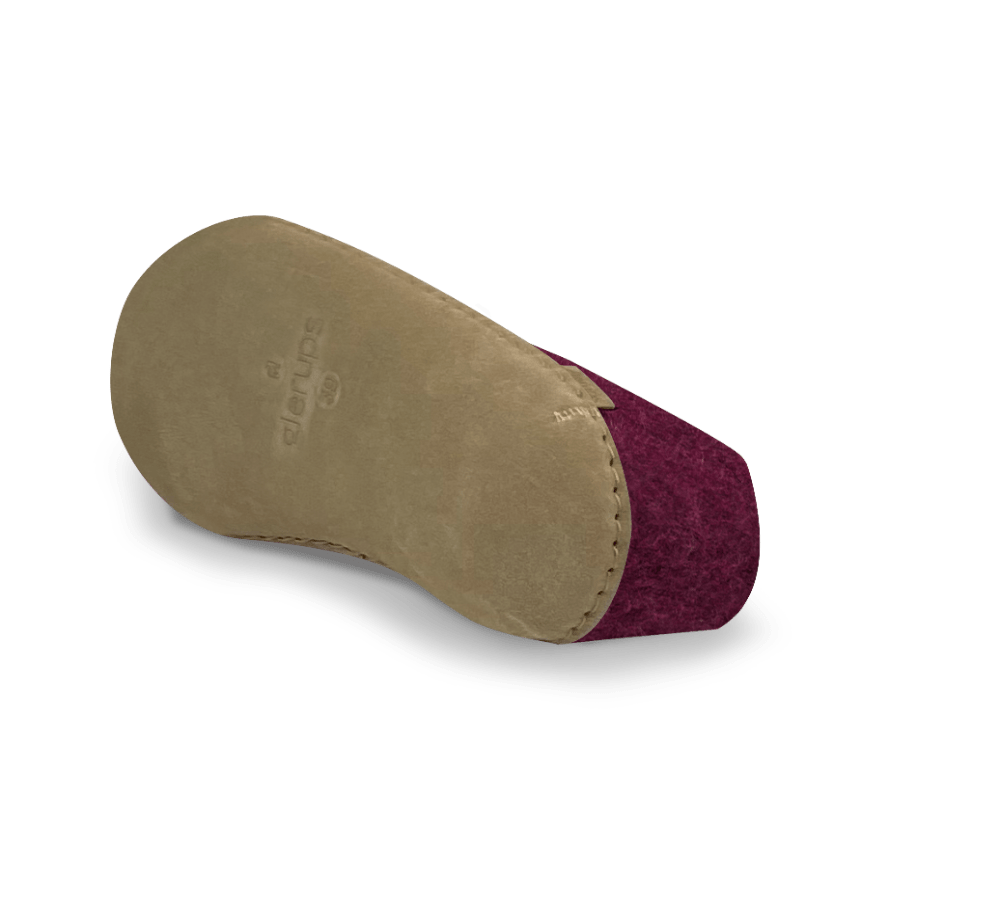 The leather shoe cranberry