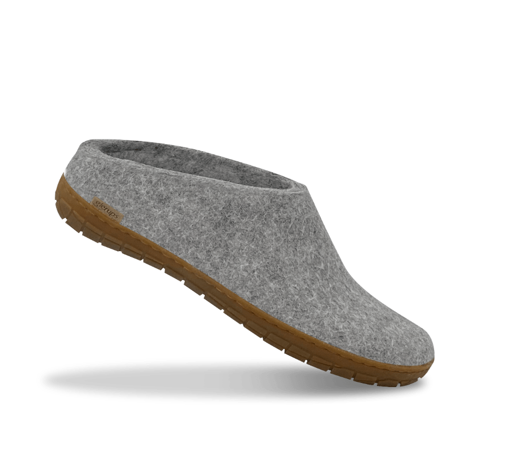 The honey rubber slip-on grey