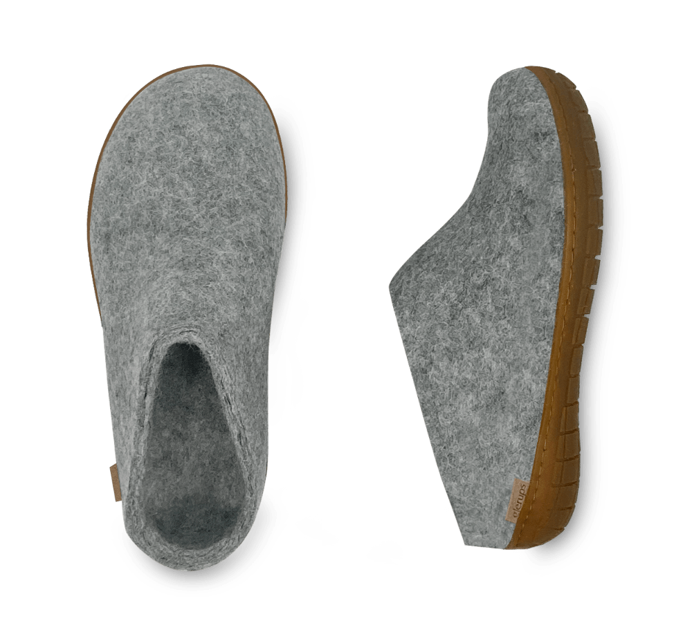 The honey rubber slip-on grey