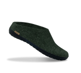 The black rubber slip-on forest
