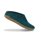 The leather slip-on petrol
