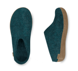 The leather slip-on petrol