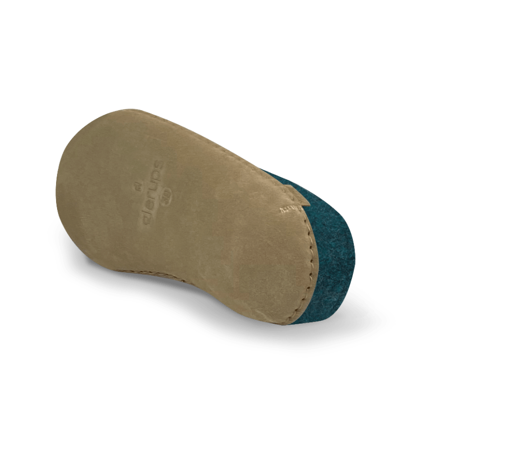 The leather slip-on petrol