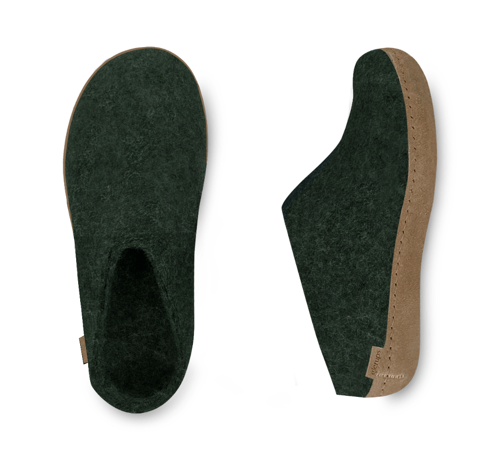 The leather slip-on forest