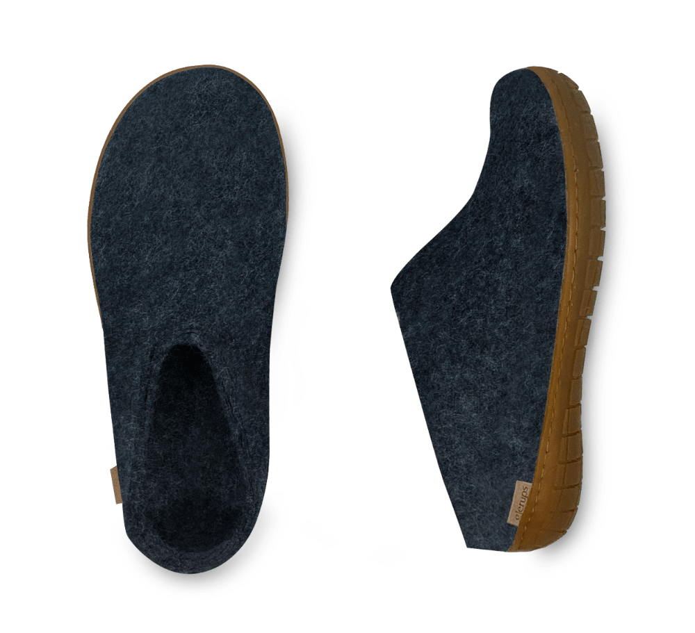 The honey rubber slip-on denim
