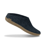 The leather slip-on denim