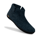 The black rubber boot denim