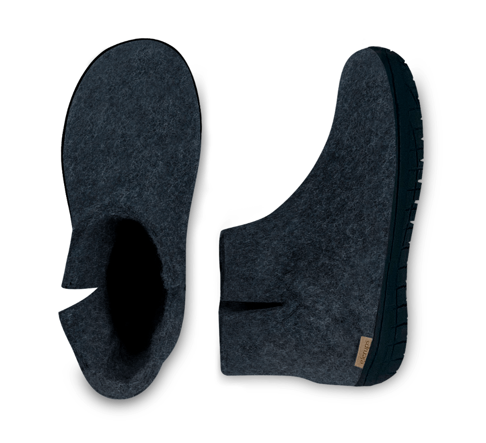 The black rubber boot denim