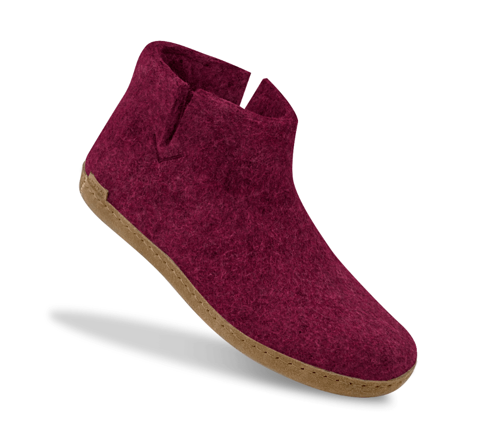 The leather boot cranberry