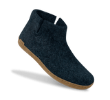 The leather boot denim