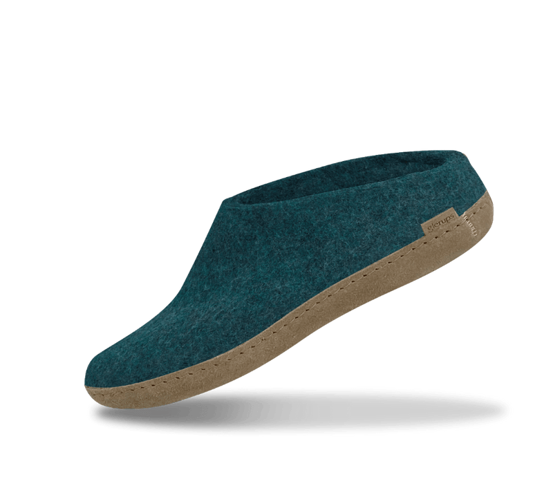 The leather slip-on petrol